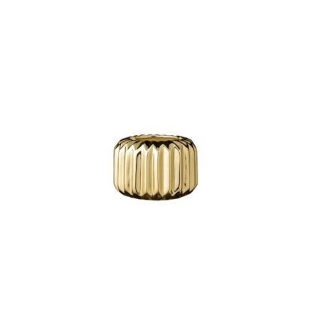 Bloomingville - Vaso dourado - Fluted 1 (2)