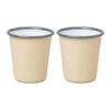 Falcon – Copo alto em esmalte (tumbler)- BeigeGrey