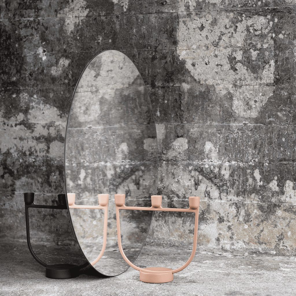 Open Candelabra - Light Terracota 2 Open Candelabra - Muuto