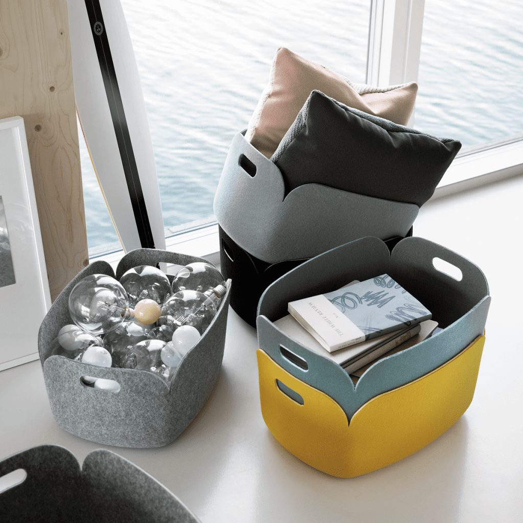 Restore Basket - Black Melange 2 Restore Basket - Muuto