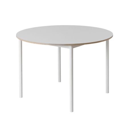 Base Table - dim: 110 - White/White Laminate/Plywood