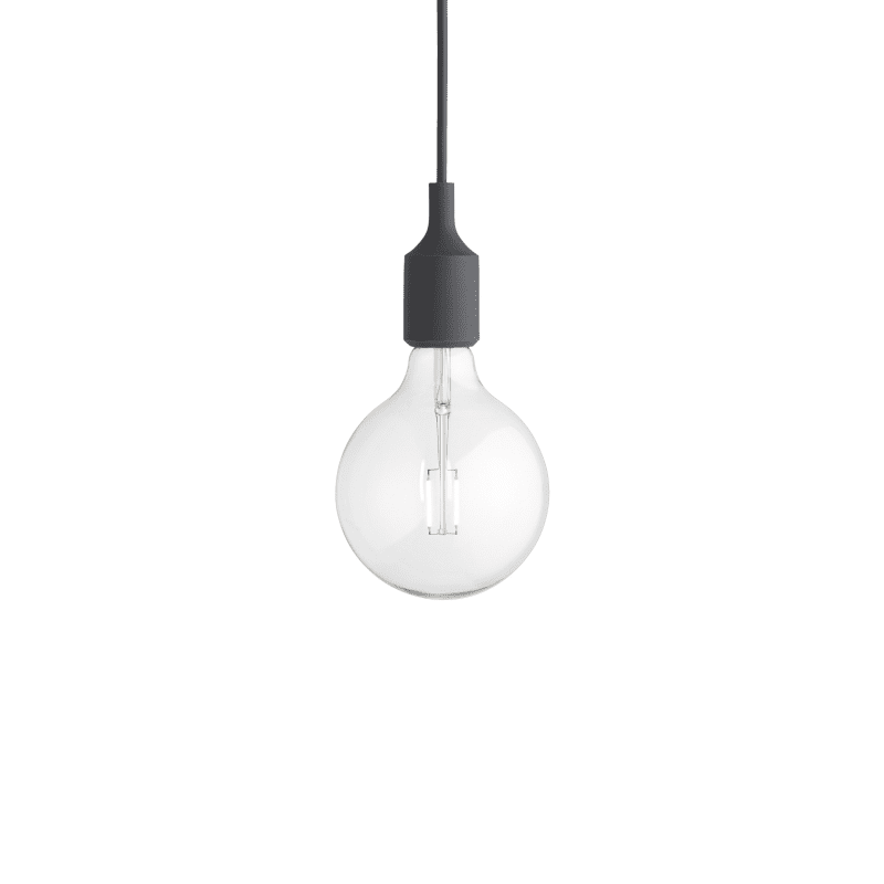 Candeeiro de suspensão E27 - Preto - Muuto 4 E27 muuto cinza