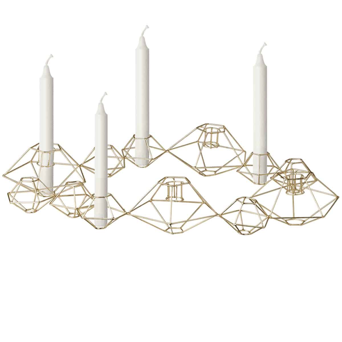 Bloomingville - Castiçal Pernille - Gold 1 Pernille Candelabra - Bloomingville