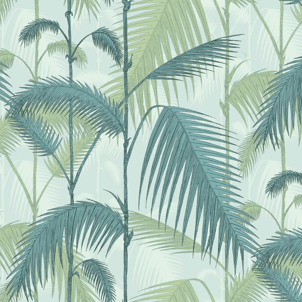 Cole & Son - Papel de Parede - Palm Jungle Dark Blue 4 Palm Jungle - Cole & Son