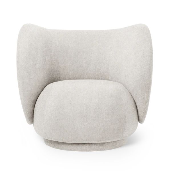 Ferm Living - Cadeirão - Rico Lounge - Bouclé Off White