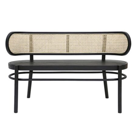 Banco Retro Webbing Preto