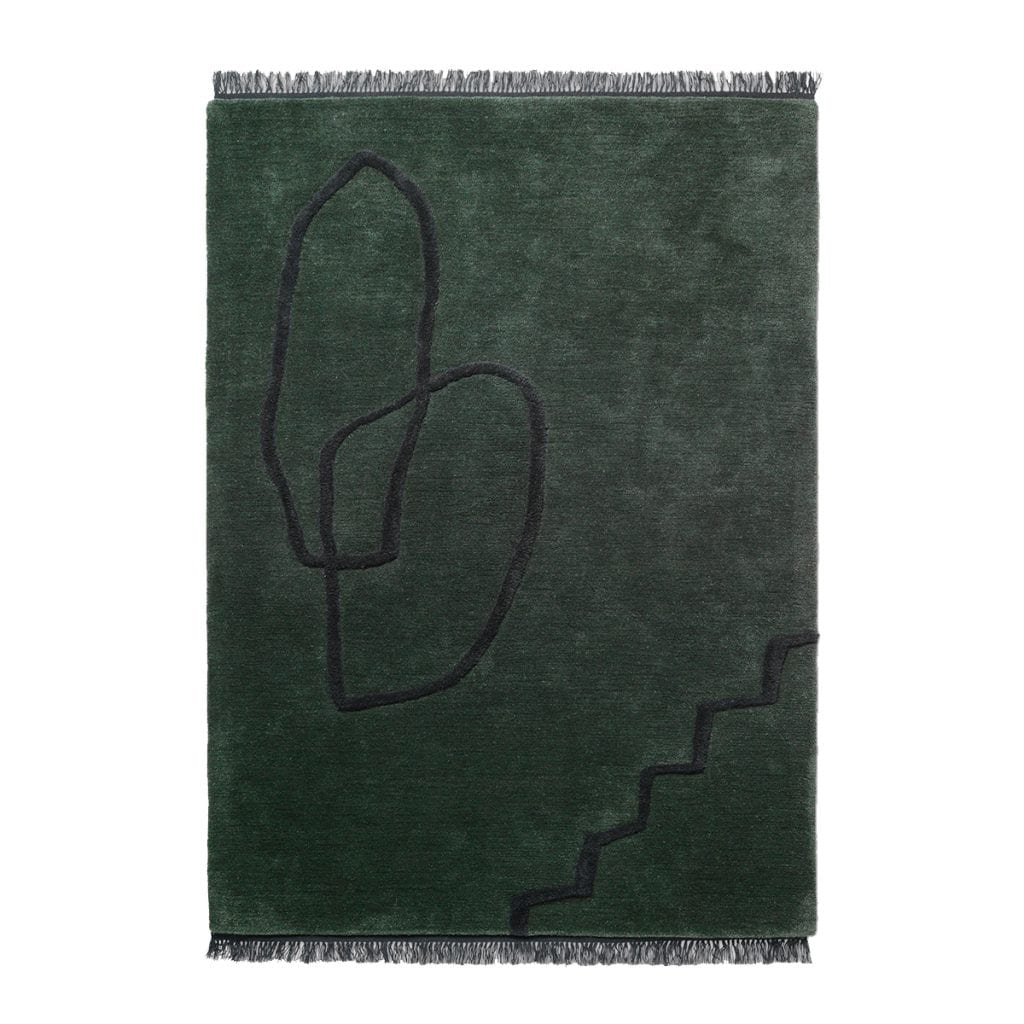Desert Tufted Rug - Dark Green 1 Desert Tufted Rug - Dark Green