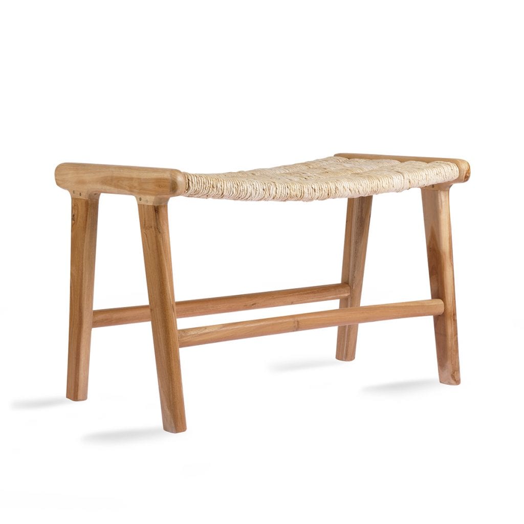 Abaca/Teak Lounge Ottoman 1 Abaca/Teak Lounge Ottoman