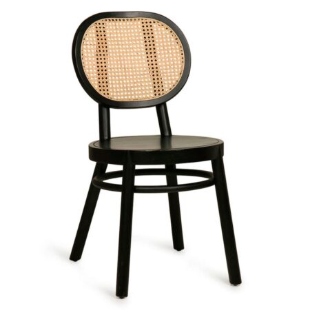 Retro Webbing Chair Black