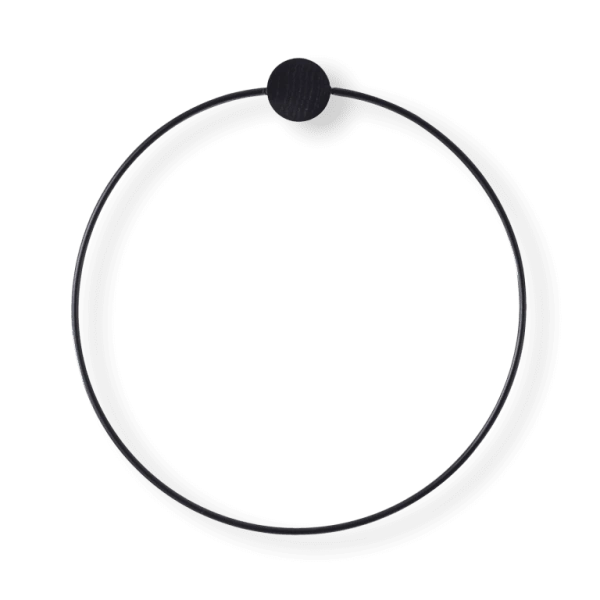 Ferm Living - Toalheiro - Towel Hanger Black 1 Ferm Living - Porta-rolos - Toilet Paper Holder