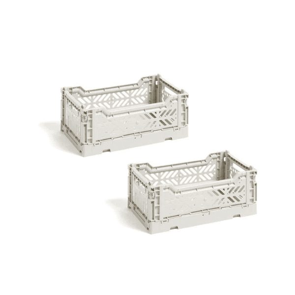 Caixa de arrumação Colour Crate S Light Grey - Conjunto de 2 1 colour crate light grey