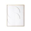 Framed Relief Art Panel White D Large