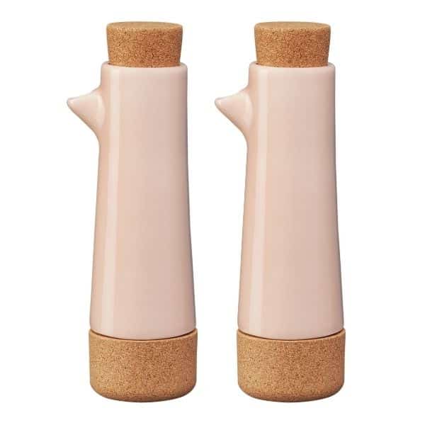 Galheteiro Azeite e Vinagre - Pérola - Alma Gémea - Conjunto de 2 unidades 4 Galheteiro Azeite e Vinagre em Rosa da Alma Gémea
