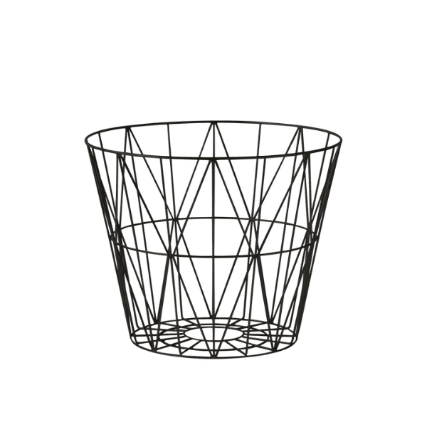 Ferm Living - Cesto - Wire Basket Black Small 1 Wire Basket Small Black Ferm Living