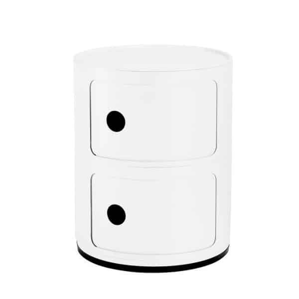 Kartell - Componibili 2 - Branco Mate Recycled 1 Kartell Componibili 2 branco mate recycled
