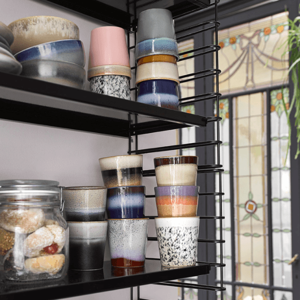 HK Living - 70s Ceramics - Capuccino Mugs Meteor 3 70S CERAMICS ESPRESSO MUGS POLARIS HK LIVING