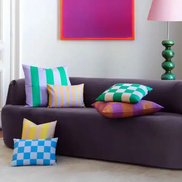 Fest - Almofada - Stripes Cushion S Orange/Purple