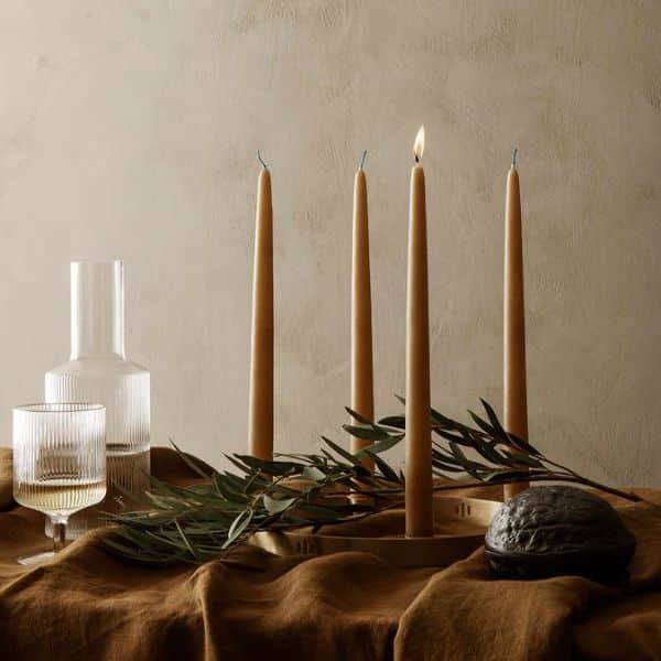 Ferm Living - 2 Velas - Dipped Amber 2 Ferm Living Dipped Candles Amber