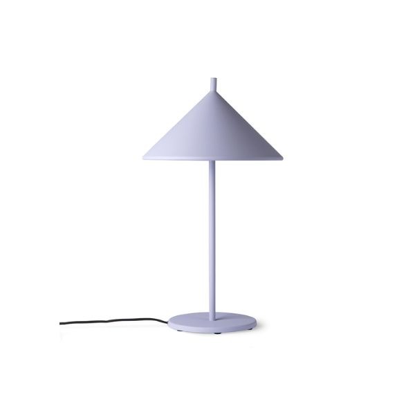 HK Living - Candeeiro de Mesa - Metal Triangle L Matt Lilac 1 METAL TRIANGLE TABLE LAMP M MATT