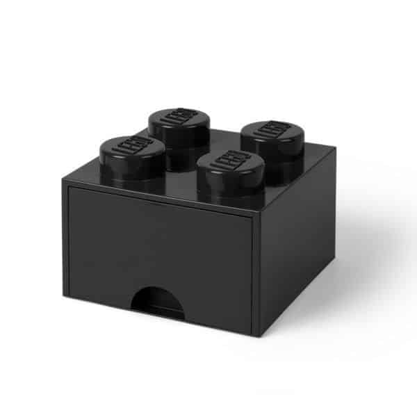 Lego - Storage Brick Drawer 4 - Preto 1 Lego - Storage Brick 4 - (1)