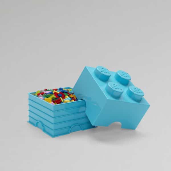 Lego - Storage Brick 4 - Azul Turquesa 2 Lego Storage Brick 4 Azul turquesa