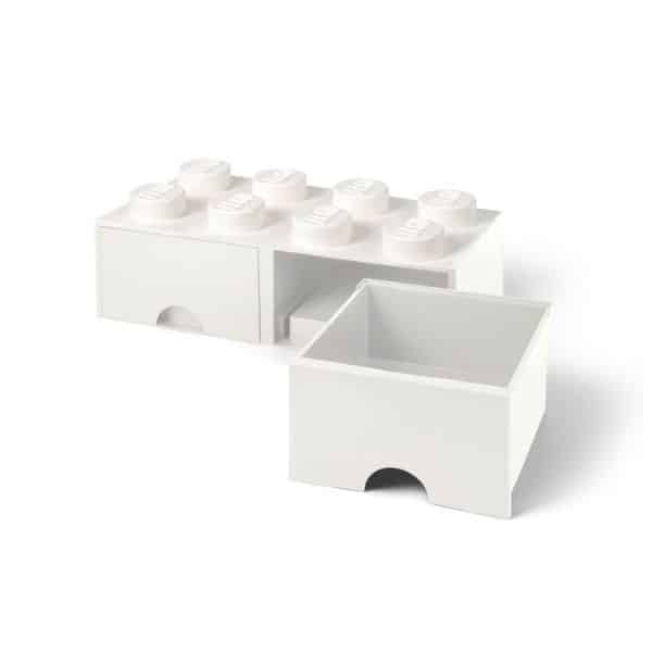 Lego - Storage Brick Drawer 8 - Branco 1 Lego - Storage Brick Drawer 8 - Branco