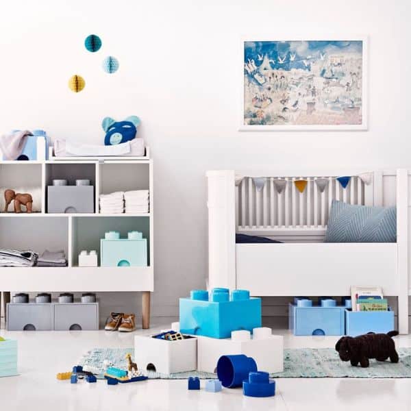 Lego - Storage Brick 4 - Azul Turquesa 4 storage brick lego