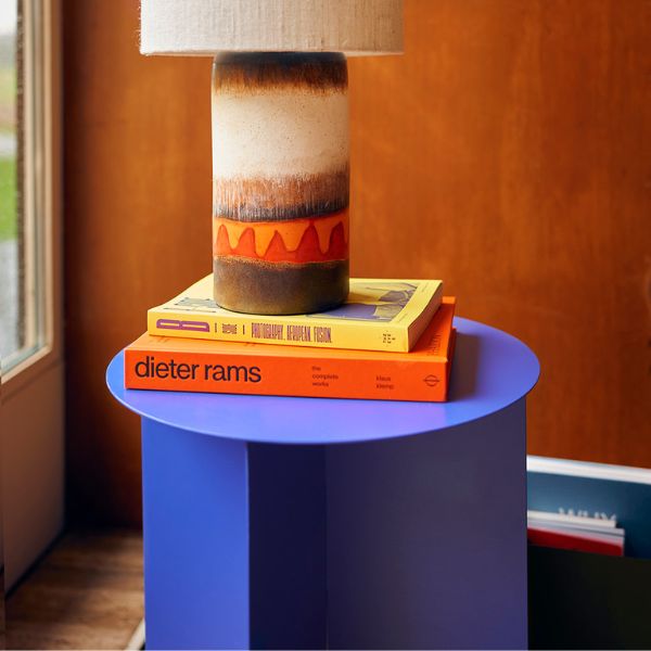 HKliving - Mesa de apoio - Metal Round 3 HK LIVING METAL SIDE TABLE ROUND, COBALT