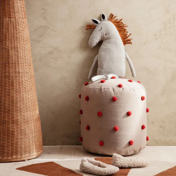 Ferm Living - Dot Tufted Pouf 3 Ferm Living - Dot Tufted Pouf Camel_Red