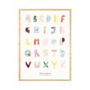 Paper Collective - 50x70 - Alphabet Spaghetti - oak frame