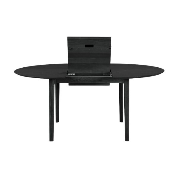 Ethnicraft - Mesa Redonda Extensível - Bok Oak Black 3 Ethnicraft Mesa Redonda Extensível Bok Oak Black (5)
