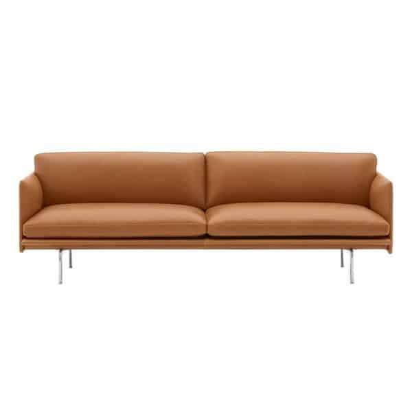 Muuto - Sofá - Outline Leather Cognac 1 Muuto - Sofá - Outline Leather Cognac