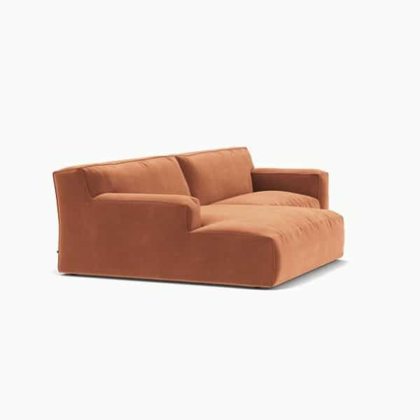 Fest - Sofá c/ chaise longue - Clay 2 Fest Clay Corner Sofa Longchair L ROYAL MAGNOLIA - 160