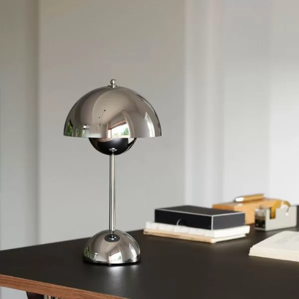 &Tradition - Candeeiro de mesa - Flowerpot VP9 5 &Tradition - Candeeiro de mesa - Flowerpot VP9 Chrome Plated (2)